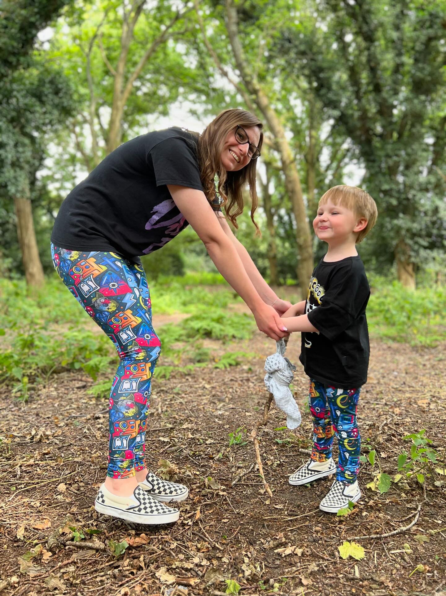 Mama and me matching leggings