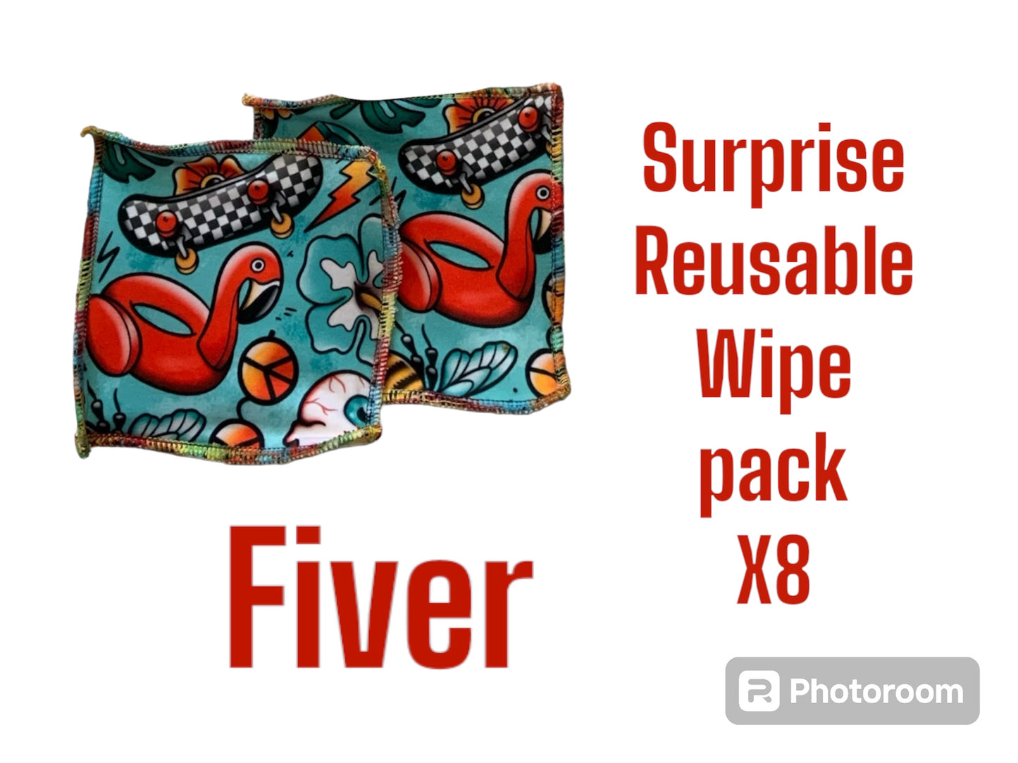 Surprise reusable wipes (x8)